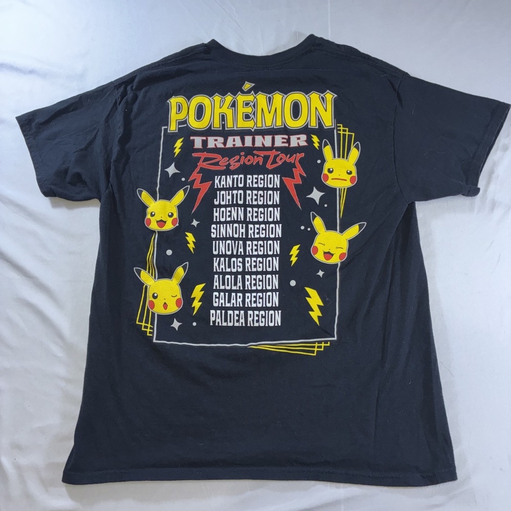Pokémon Trainer Pikachu Region Tour Shirt Men's Size L - Picture 8 of 10